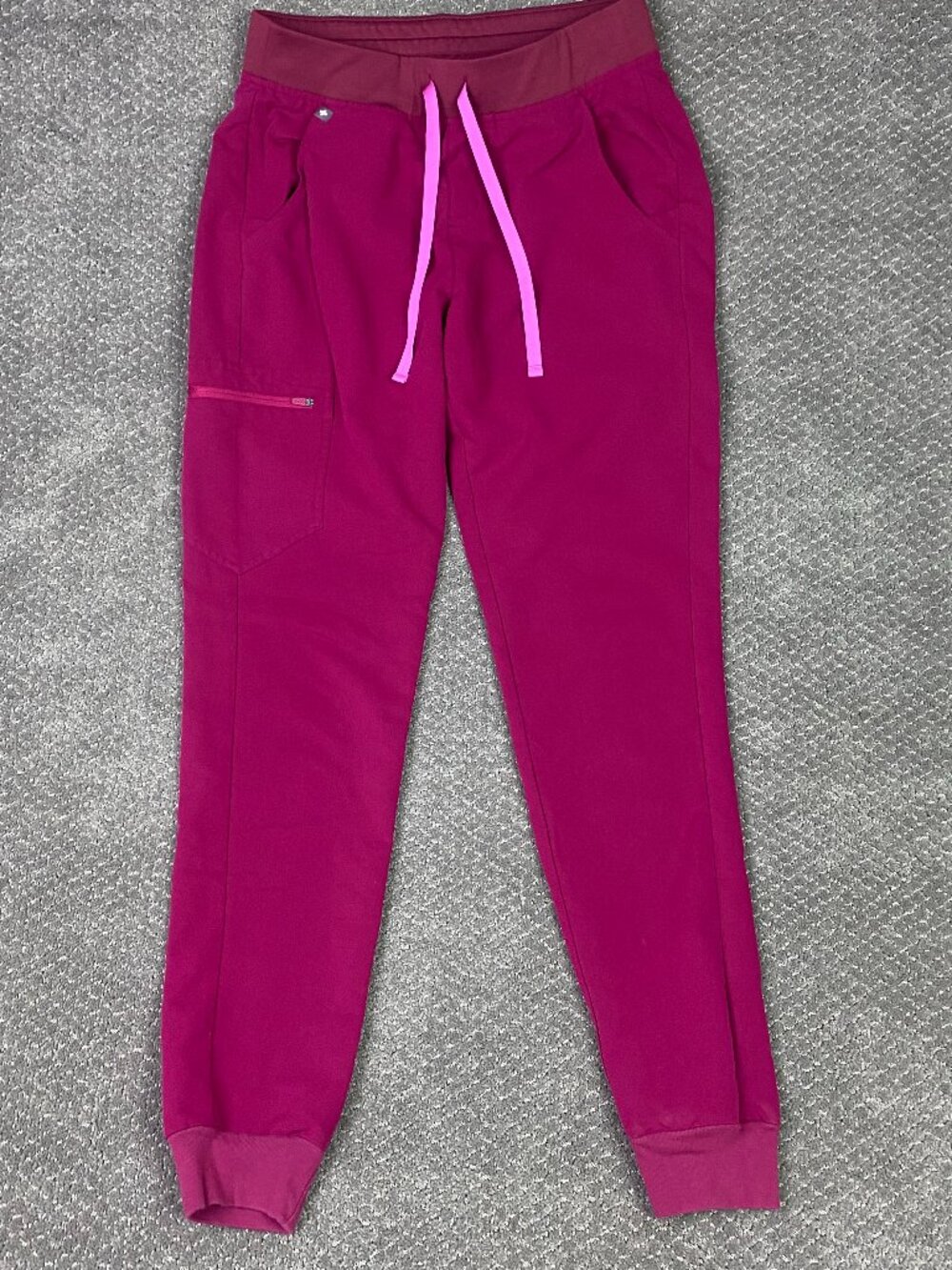 Figs Zamora Jogger Scrub Pants Womens S/T Small Tall Pink